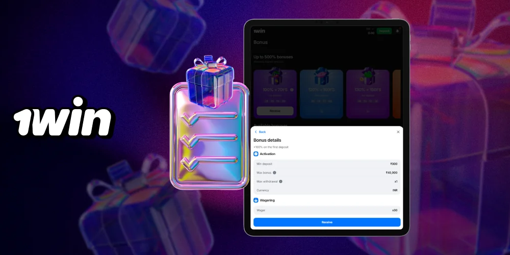 Main terms and conditions of the 1win welcome bonus